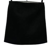 Dámská černá vzorovaná sametová sukně New Look 