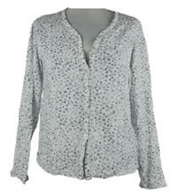 Dámská modro-bílá hvězdičkovaná halenka Up2Fashion 