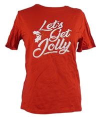 Dámské červené tričko s nápisem Papaya 