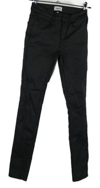 Dámské černé potažené skinny kalhoty Only 