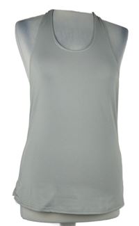 Dámský šedý sportovní top s nápisem 