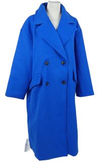 Nové - Dámský safírový flaušový kabát Copperose 