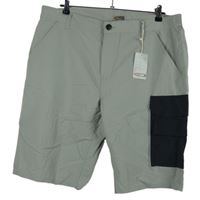 Nové - Pánské šedo-černé šusťákové outdoorové kraťasy s kapsou KingCraft 