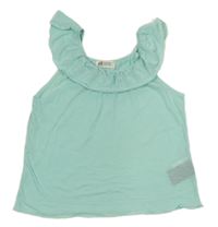 Světlemodrý top s volánkem H&M