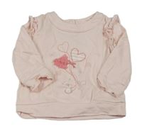 Světlerůžová mikina s obrázkem Mothercare