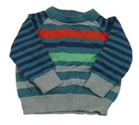 Barevný pruhovaný svetr Miniclub