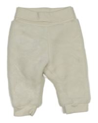 Smetanové chlupaté tepláky H&M