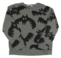 Šedá mikina s netopýry H&M