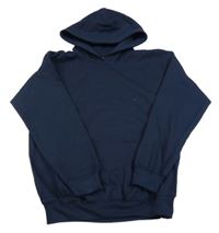 Tmavomodrá mikina s kapucí 