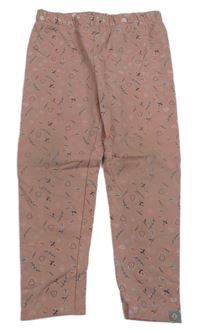 Světlerůžové tregíny s houbičkami a listy Liegelind