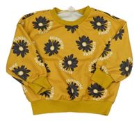 Žlutá květinová mikina Shein