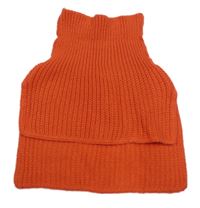 Oranžový pletený nákrčník