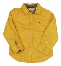 Žlutá košile s výšivkou H&M