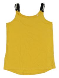 Žluto-černný top s nápisem C&A