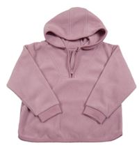 Růžová fleecová mikina s kapucí Primark