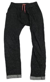 Černé třpytivé tepláky X-Mail