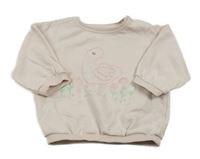 Světlerůžová mikina s kačkou George