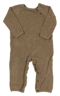 Hnědý žinylkový overal s medvědy George