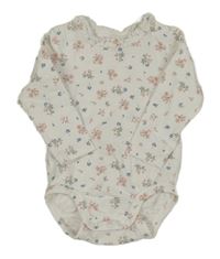 Bílé květované body s kanýrem H&M