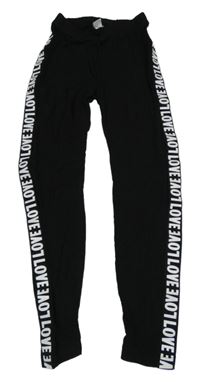 Černé legíny s nápisy Shein