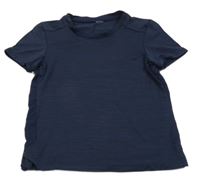 Tmavomodré melírované sportovní tričko 