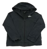 Černá propínací mikina s kapucí Nike