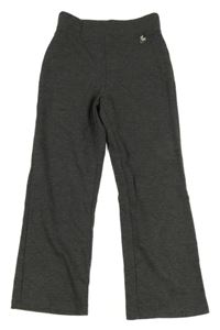 Tmavošedé melírované teplákové kalhoty se srdíčkovým přívěškem George