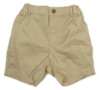 Béžové chino plátěné kraťasy PRIMARK