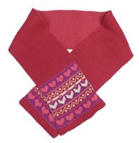 Malinová pletená šála se vzorem George 