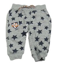 Šedé melírované tepláky s hvězdičkami zn. Disney