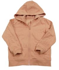 Broskvová propínací mikina s kapucí George 