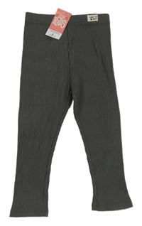 Nové - Šedé žebrované legíny Matalan