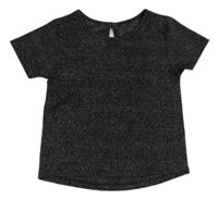 Černo-stříbrné slavnostní tričko Nutmeg