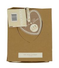 Nové - Smetanová zateplená propínací mikina se srdíčky Natures Purest