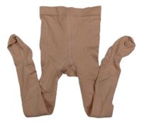 Světlerůžové žebrované punčocháče H&M