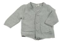 Šedý propínací svetr s. Oliver 