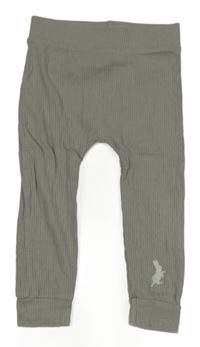 Šedé žebrované tepláky se zajíčkem George 