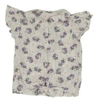 Bílá halenka s jednorožci C&A