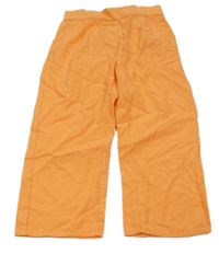 Oranžové plátěné culottes kalhoty LC Waikiki