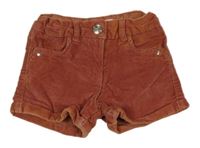 Rezavé sametové riflové kraťasy Orchestra