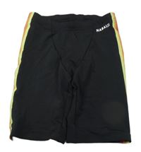 Černé plavkové kraťasy s pruhy Nabaiji 