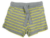 Šedo-žluté pruhované kraťasy Lupilu