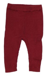 Tmavočervené žebrované kamaše George