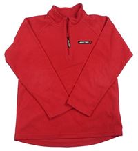 Červená fleecová mikina s nášivkou LEGO