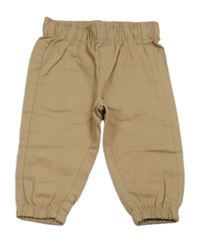 Hnědé cuff plátěné kalhoty TAHARI