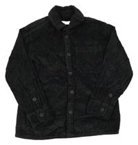 Černá manšestrová košilová bunda ZARA