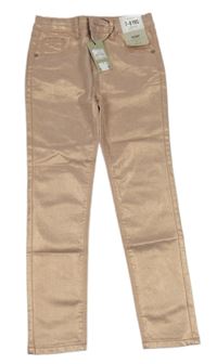 Nové - pudrové metalické skinny rifle Denim Co.