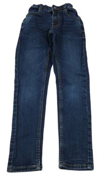 Tmavomodré skinny teplákové rifle KIABI