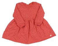 Jahodové vzorované teplákové šaty Next