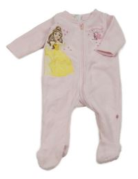 Světlerůžový fleecový overal s Belle Disney
